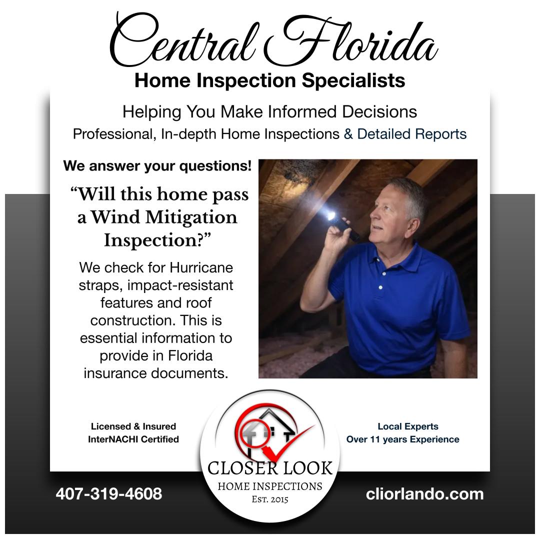 Closer Look Inspections — Orlando Florida
