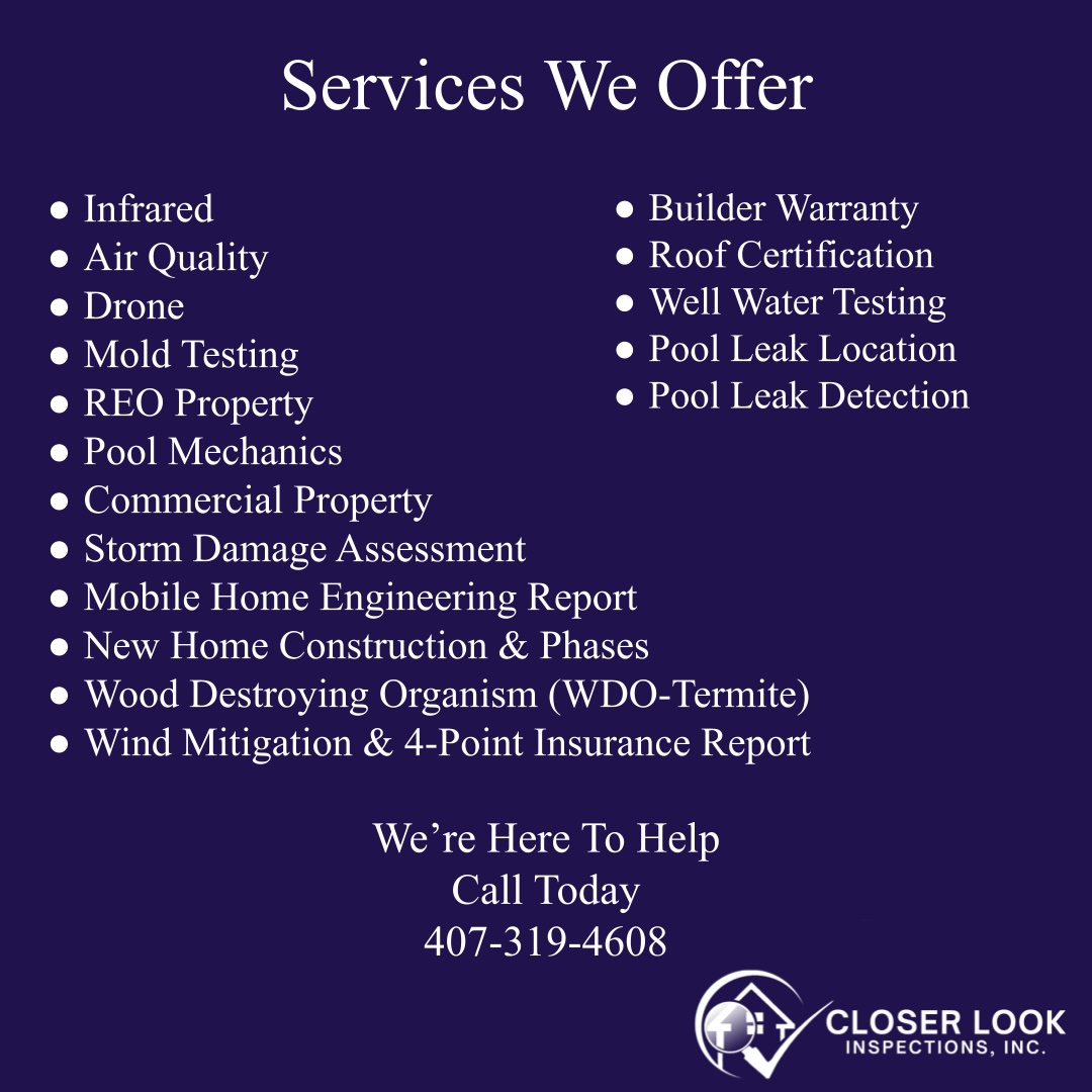 Closer Look Inspections — Orlando Florida